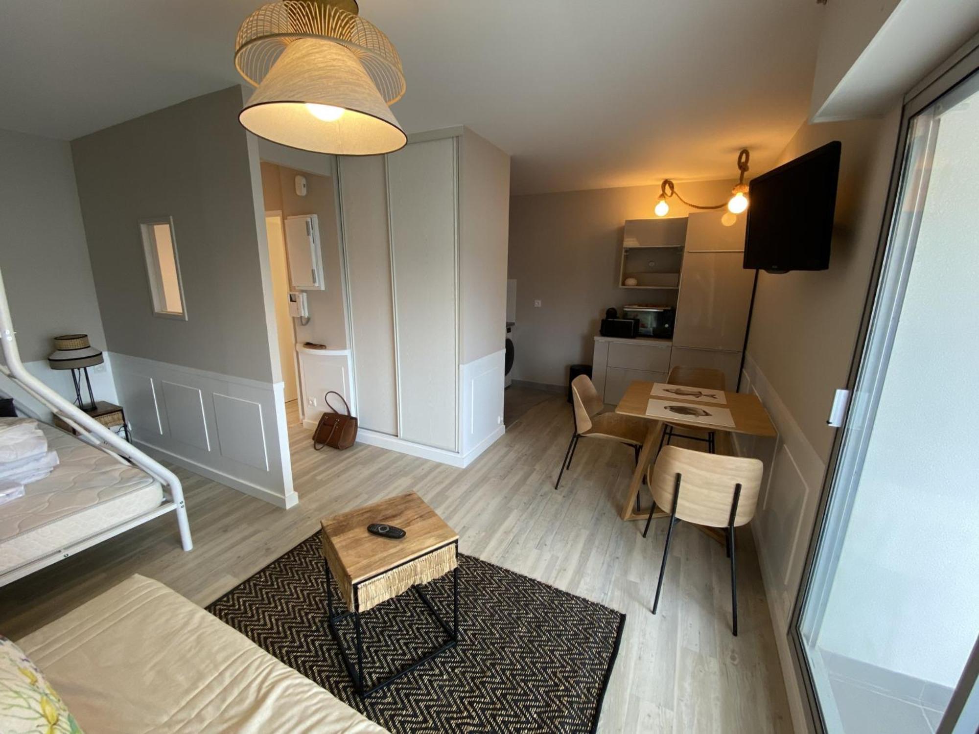 Studio Neuf En Front De Mer Avec Terrasse Et Parking, Ideal Pour 3 Personnes - Fr-1-474-147 アルカション エクステリア 写真
